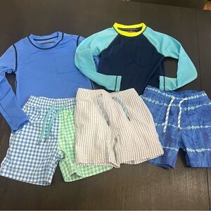 Crewcuts Jcrew Boys' Swim and Rash Guard bundle 4t